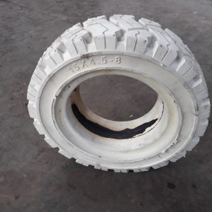 Бяла гума за мотокар 15х4 1/2 - 8 Lip Супереластична